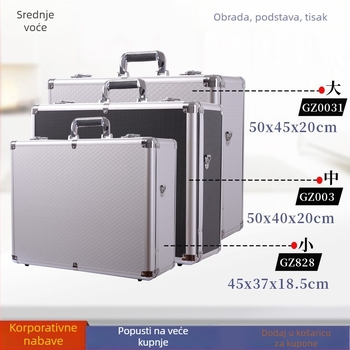Velika višenamjenska prijenosna kutija za alat – kutija za opremu od aluminijske legure, vodootporna kutija za pohranu