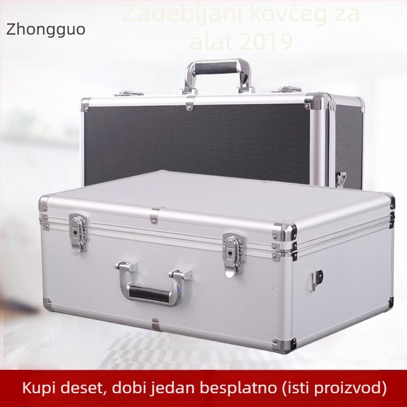 Velika višenamjenska prijenosna kutija za alat – kutija za opremu od aluminijske legure, vodootporna kutija za pohranu