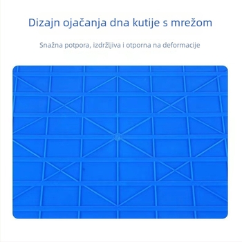 Pravokutna plastična turnover kutija od PE — vodootporna i otporna na vlagu, injekcijsko oblikovana, debljina stijene 2,5 mm, nosivost 20–120, prilagodljiva