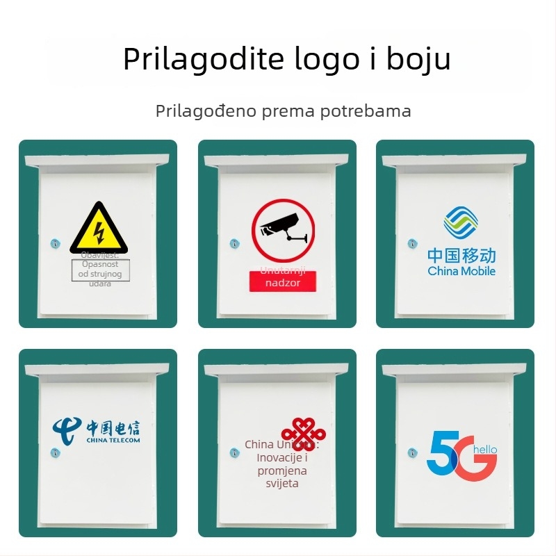 Vanjska vodootporna kutija za distribuciju sa sidrenjem na prsten, kućište od hladno valjanog čelika, debljina ploče 0,8 mm