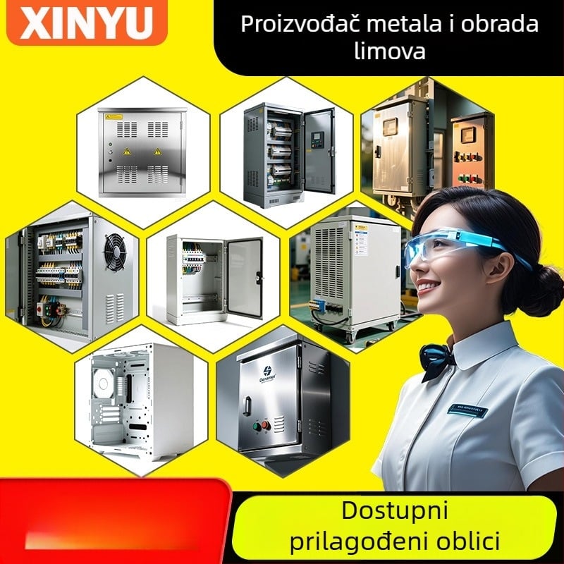 Vanjski kutija za distribuciju od nehrđajućeg čelika s vodootpornim kućištem; prilagođeni krugovi; nazivna struja 5 A; struja kratkog spoja 1 A