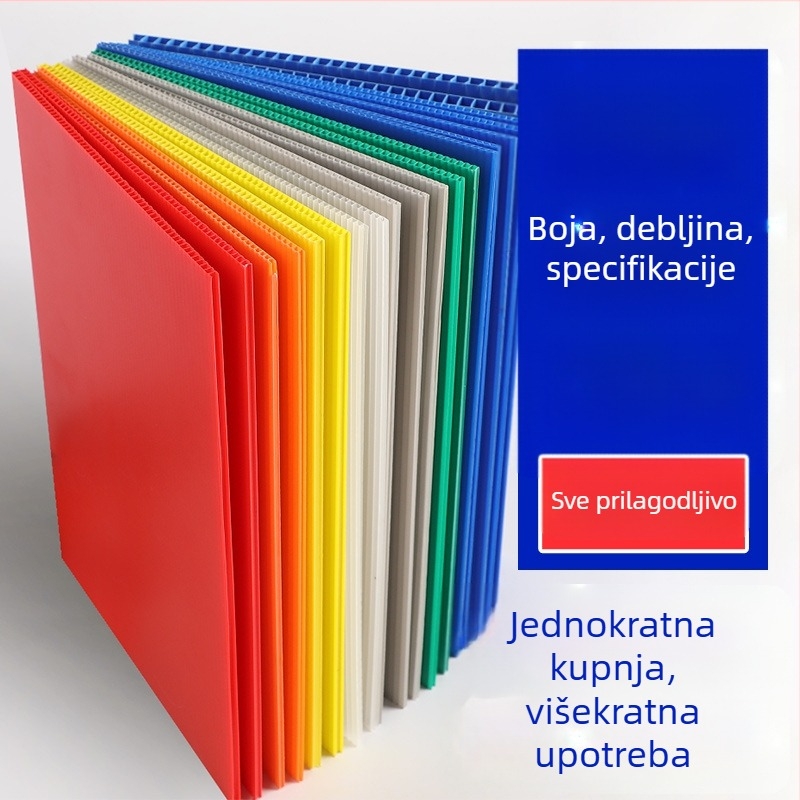 Kutija za otpremu od šuplje ploče, PP vodootporna valovita ploča, sklopiva kutija za pakiranje s antistatickim plastičnim okvirom