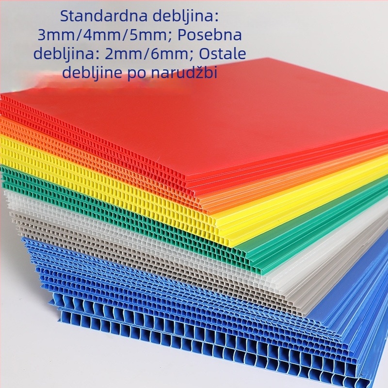 Kutija za otpremu od šuplje ploče, PP vodootporna valovita ploča, sklopiva kutija za pakiranje s antistatickim plastičnim okvirom