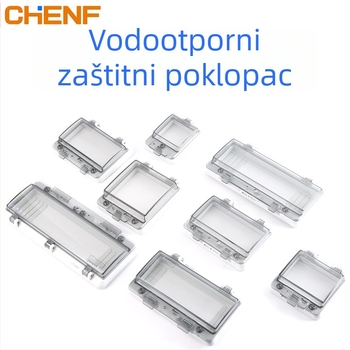 Vodootporan zaštitni prozor za C45 prekidač, pločasti montažni, IP67, PC materijal, debljina ploče 5 mm, CE certifikat