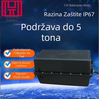 Deblja plastična podzemna kutija za baterije, vodootporna i izolirana za uličnu rasvjetu