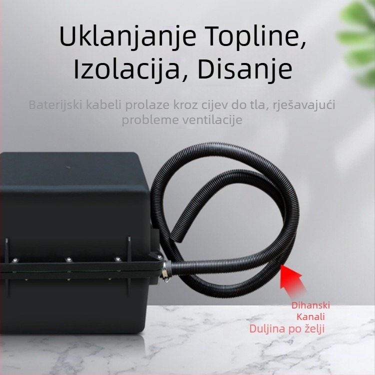 Deblja plastična podzemna kutija za baterije, vodootporna i izolirana za uličnu rasvjetu