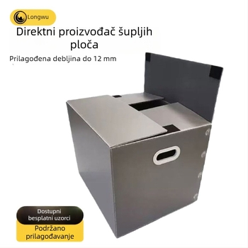 Vodootporna plastična kutija za preseljenje, sklopiva i ponovo upotrebljiva, velika kutija s šupljom pločom