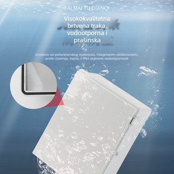 Vanjska vodootporna kutija za distribuciju, ABS kućište, ABS/PC poklopac, IP66, zidna montaža