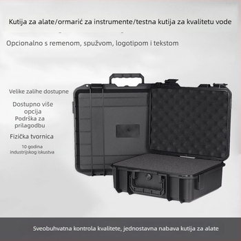 Plastična vodootporna kutija za alate sa magnetskim zatvaračem, zatvorena sigurnosna kutija za ispitivanje kvalitete vode, prilagodljiva