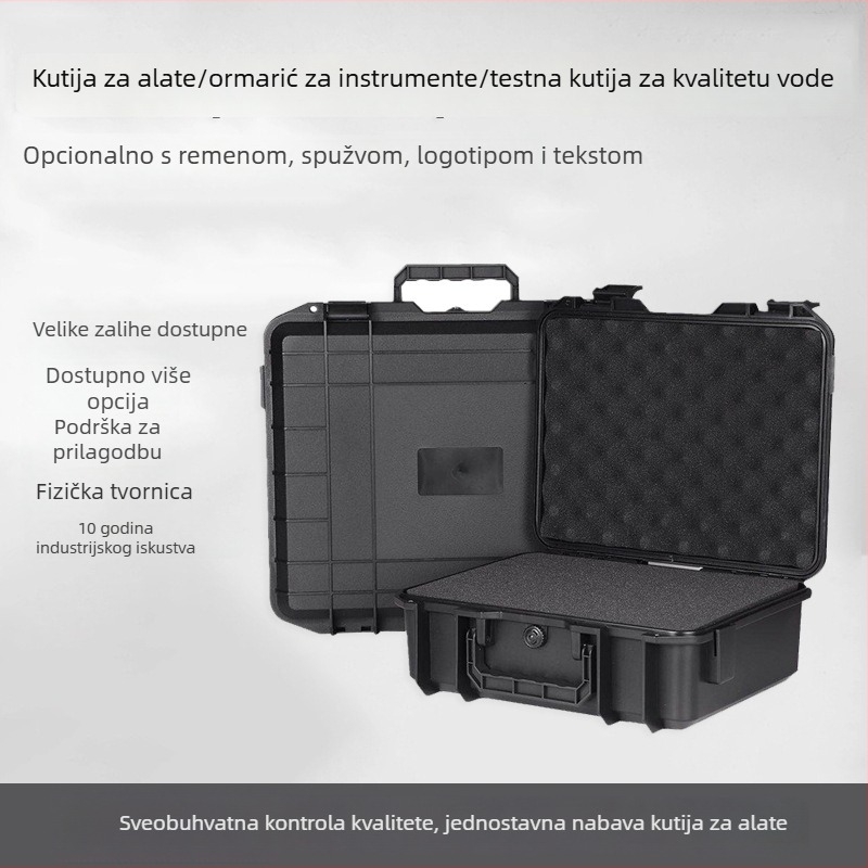 Plastična vodootporna kutija za alate sa magnetskim zatvaračem, zatvorena sigurnosna kutija za ispitivanje kvalitete vode, prilagodljiva