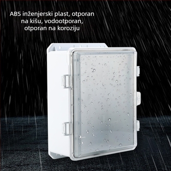 Plastična vodootporna kutija za razdjelnike, kućište od ABS-a, zidna montaža, dimenzije 180×250×100 mm, serija Zhouxing