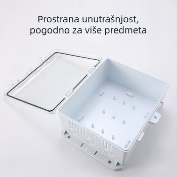 Plastična vodootporna kutija za razdjelnike, kućište od ABS-a, zidna montaža, dimenzije 180×250×100 mm, serija Zhouxing