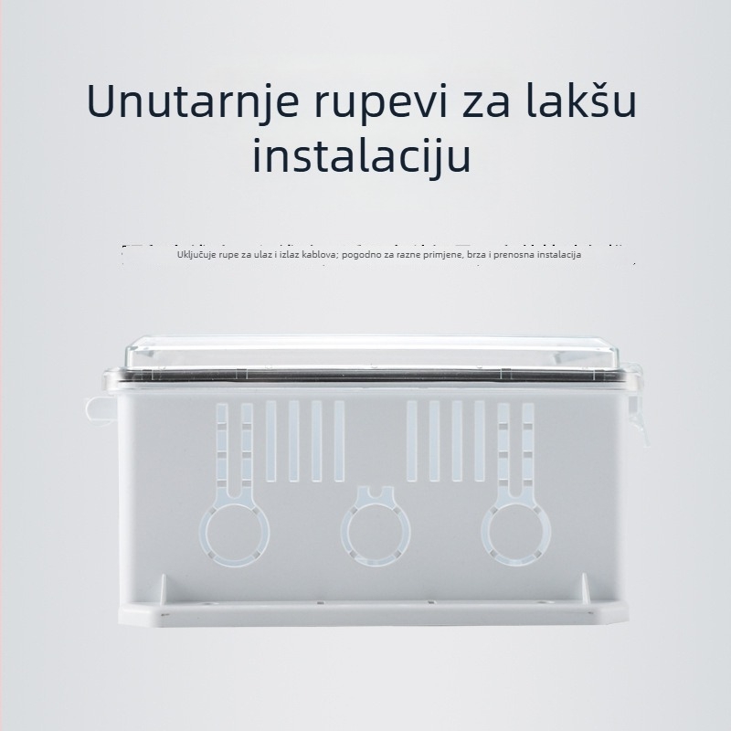 Plastična vodootporna kutija za razdjelnike, kućište od ABS-a, zidna montaža, dimenzije 180×250×100 mm, serija Zhouxing