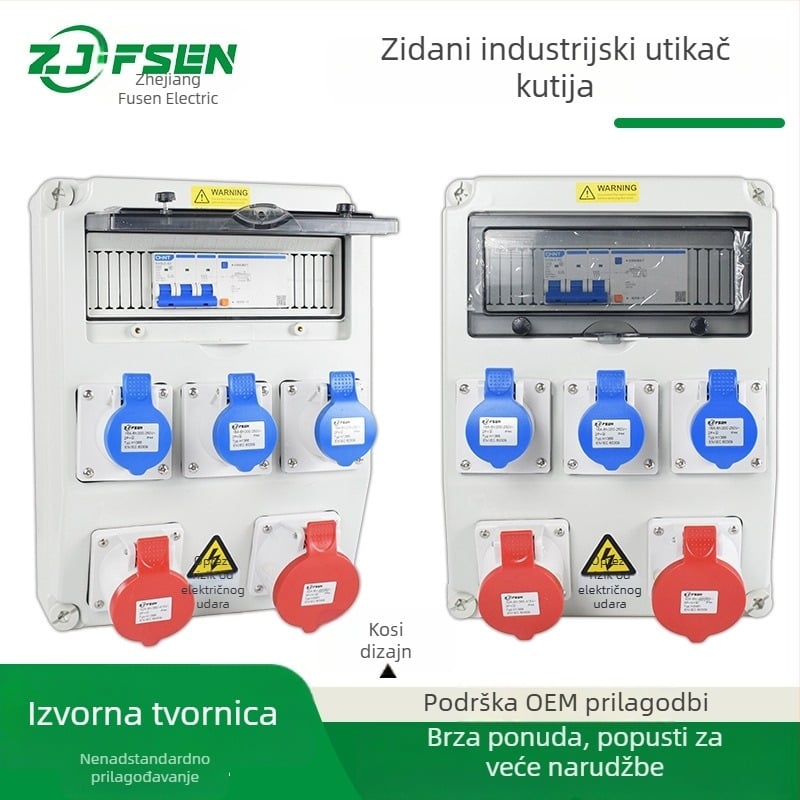 Zidna kutija za napajanje – vodootporna kutija od plastike, industrijska utičnica, prilagodba nestandardnih krugova