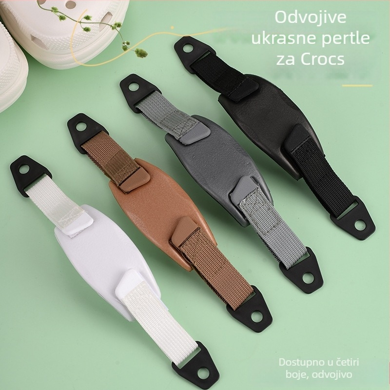 Hyun-Chi casual klompe od platna s odvojivim stražnjim remenom i Velcro dizajnom za vezivanje, za sve sezone (dužina vezice 23 cm)