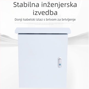 Vanjska kutija za distribuciju za nadzor, vodootporna IP30, kućište od hladno valjanog čelika, montaža na viseću šipku, 1 red, 1 krug