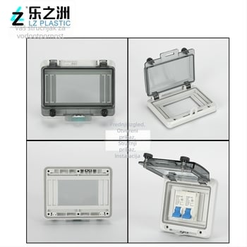 Lezhizhou vodootporni zaštitni poklopac za prekidače i instrumente, PC materijal, IP67, 2–18 petlji, 1–3 redova, s gornjim i donjim nosačem