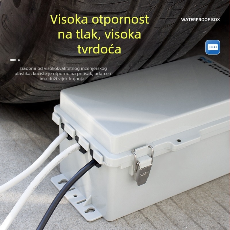 Vanjska kutija za distribuciju energije s ABS kućištem, IP65 vodootporna, 16A, 1 krug, 1 red prekidača, površinska montaža