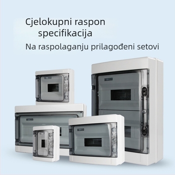 Vanjska vodootporna kutija za distribuciju HA serije, 4–24 kanala, IP65, ABS kućište, prozirni PC poklopac, nazivni tok 63 A