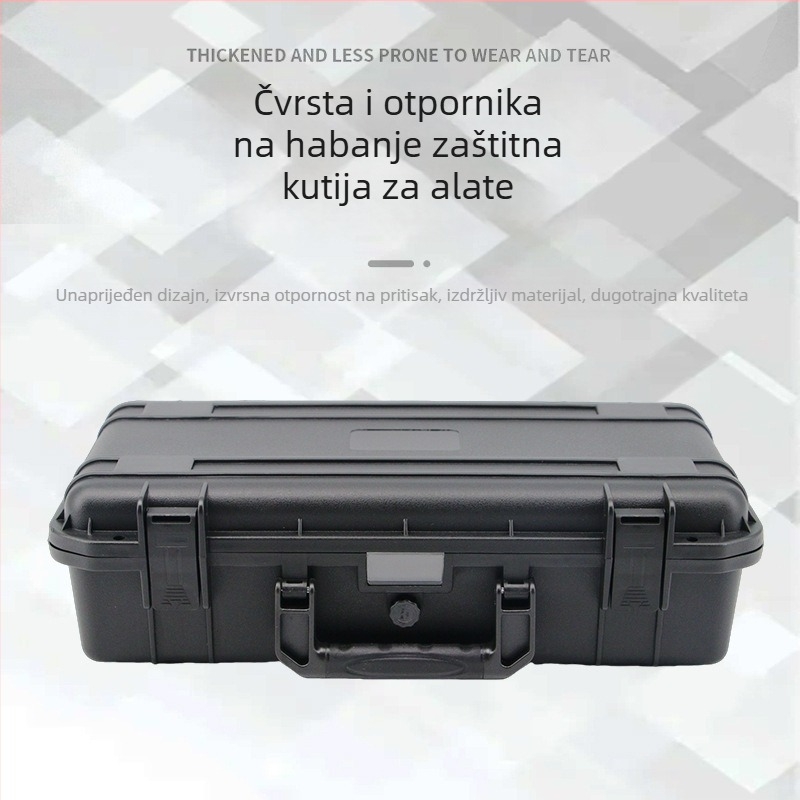 Prijenosna plastična kutija za alate, vodootporna i otporna na vlagu, višefunkcionalna kutija za pohranu alata