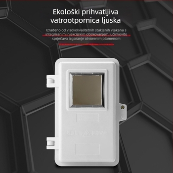 FRP kućna kutija za mjerač, površinska montaža, 1 petlja, 1 red prekidača, IP54