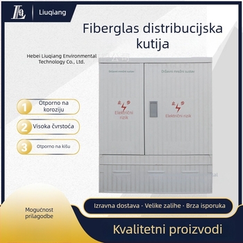 Six Strong vanjska vodootporna SMC kutija za distribuciju, IP44, kućište od SMC, poklopac od staklo-čelik, podna montaža