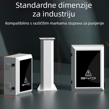 Zaštitna kutija za BYD i Tesla punjačke stupove — vanjska vodootporna kutija sa stalkom (Brand: Scientific Innovation)
