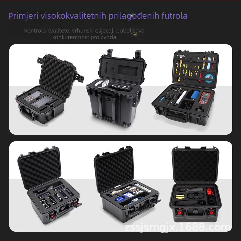 Kutija za alate s EVA oblogom – vodootporna i otporna na prašinu, prijenosna, PP kućište, nosivost 30 kg