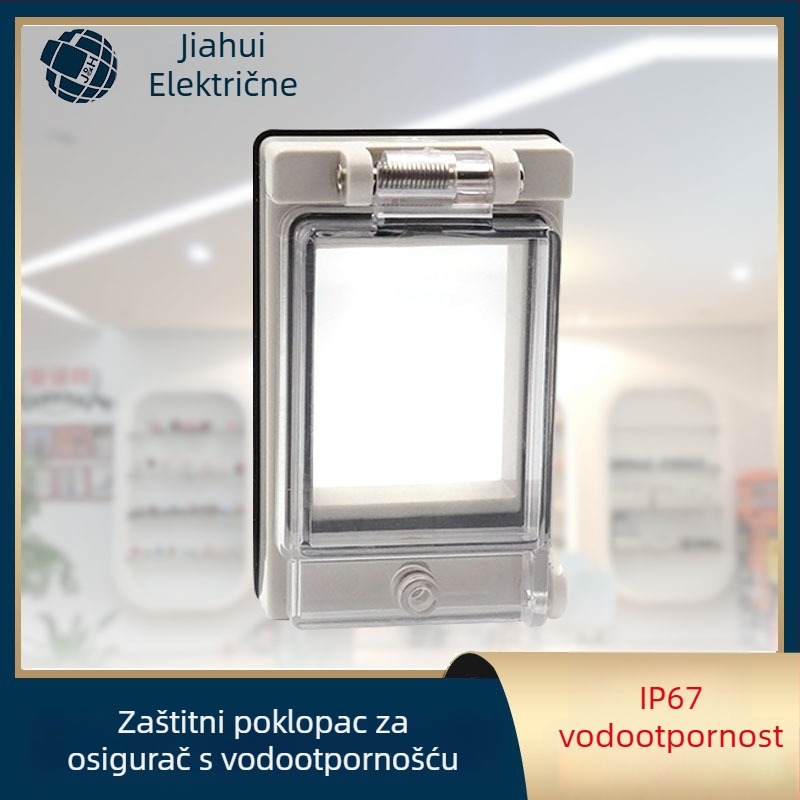 Zaštitni poklop prekidača za kutiju za distribuciju s prozirnim prozorom, kućište od PC polikarbonata, 2–18 polova, jednoslojni red, montaža gornjim i donjim nosačima