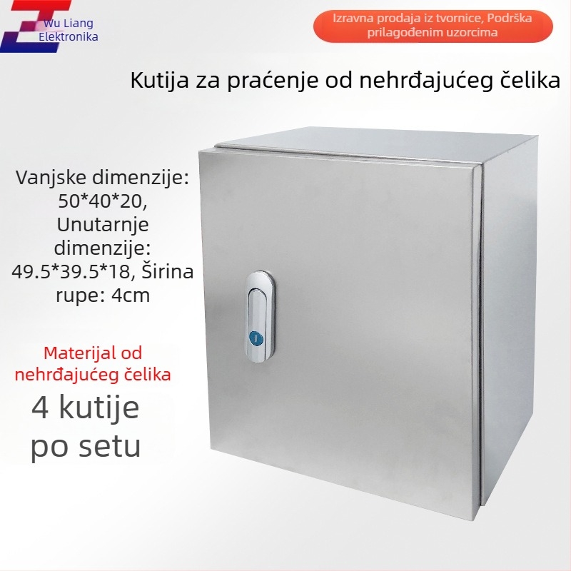 Unutarnja kutija od nehrđajućeg čelika za zidni razvod i napajanje, otporna na kišu, za sigurnosnu kabelsku infrastrukturu i nadzor