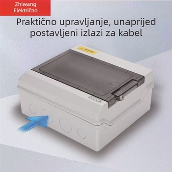 Distribucijska kutija za elektroinstalacije, vanjska vodootporna IP65, kućište od ABS-a s poklopcem od PC-a, zidna montaža, 4/6/9/12/15/18/24/36 krugova, CE certifikat