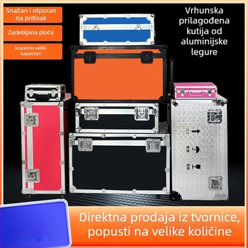 Aluminijski flight case za opremu i instrumente, kutija za kabel, otporan na udarce i vodu