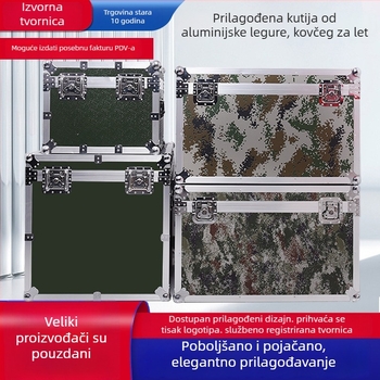 Aluminijski flight case za opremu i instrumente, kutija za kabel, otporan na udarce i vodu