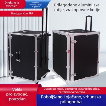 Aluminijski flight case za opremu i instrumente, kutija za kabel, otporan na udarce i vodu