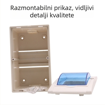 Električna kutija za raspodjelu, serija PZ30, 12 krugova, plastično vodootporno kućište, vijčano pričvršćivanje, CCC certifikat