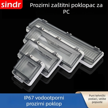 Zaštitni prozor prekidača | IP67 vodootporno | 2-18 krugova | 2 reda prekidača | PC materijal | Debljina ploče 4 mm