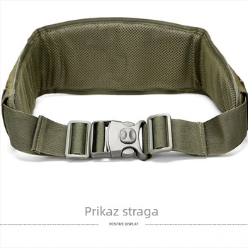 Kamuflažni MOLLE taktički pojas, vanjski višefunkcionalni pojas za aktivnosti na otvorenom, unisex — za muškarce i žene, 600D vodootporan materijal, tiskani logo, spreman za privatnu oznaku