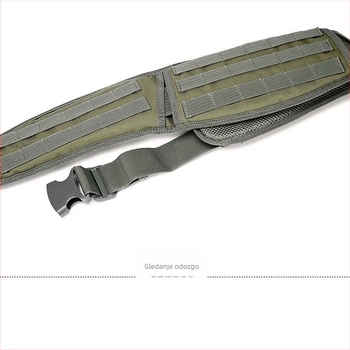 Kamuflažni MOLLE taktički pojas, vanjski višefunkcionalni pojas za aktivnosti na otvorenom, unisex — za muškarce i žene, 600D vodootporan materijal, tiskani logo, spreman za privatnu oznaku