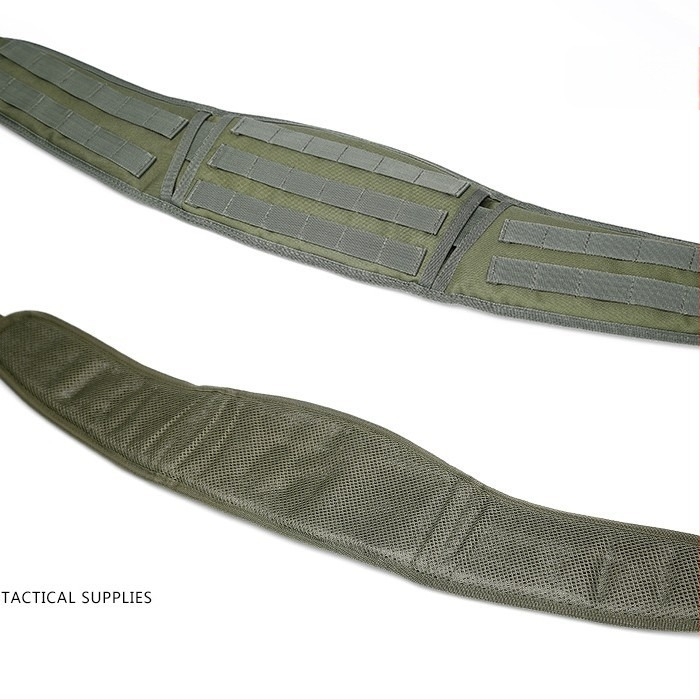 Kamuflažni MOLLE taktički pojas, vanjski višefunkcionalni pojas za aktivnosti na otvorenom, unisex — za muškarce i žene, 600D vodootporan materijal, tiskani logo, spreman za privatnu oznaku