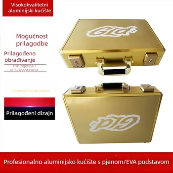 Aluminijski flight case za opremu, s kotačićima, vodootporan, otporan na udarce, kamuflažni završetak
