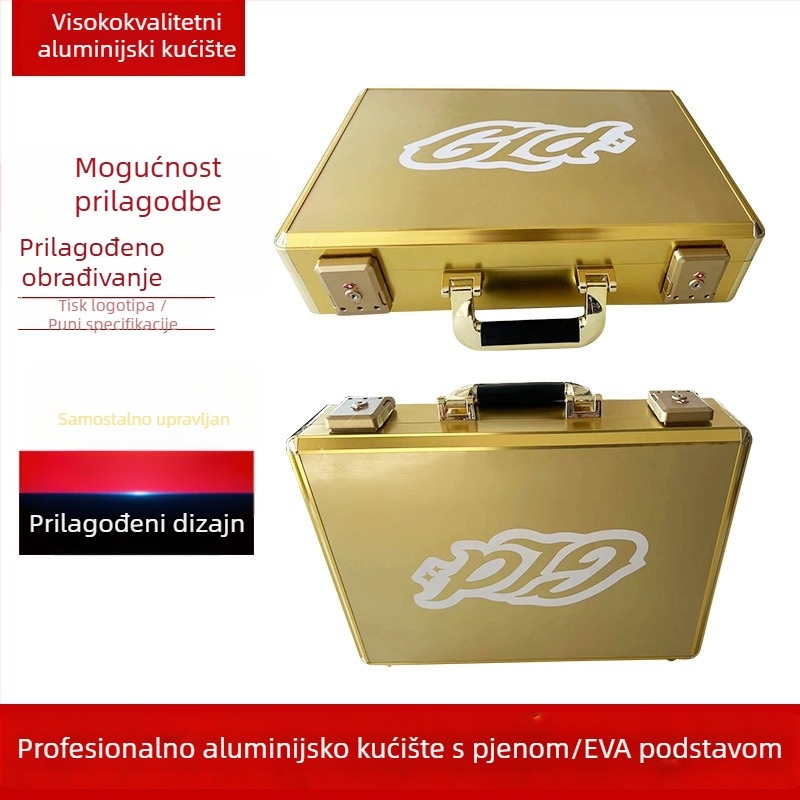 Aluminijski flight case za opremu, s kotačićima, vodootporan, otporan na udarce, kamuflažni završetak