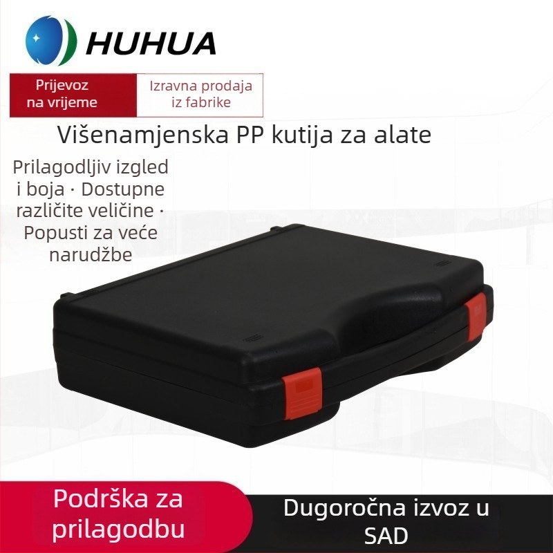 Prijenosna plastična kutija za alate – višefunkcionalni spremnik za pohranu, vodootporan i otporan na vlagu