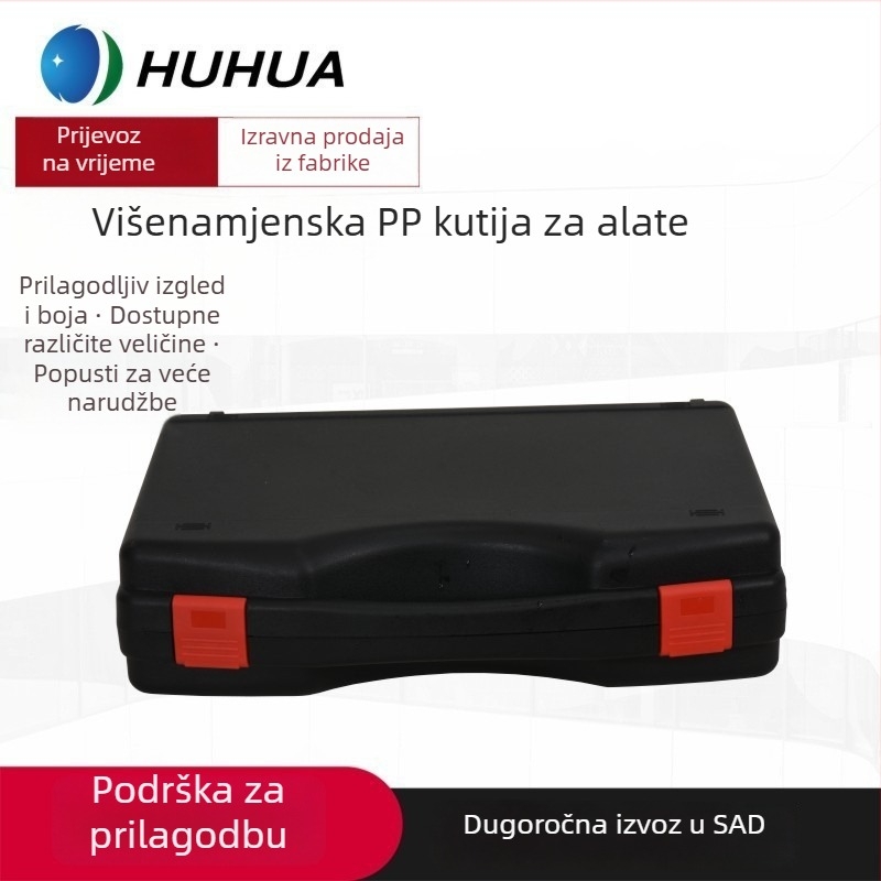 Prijenosna plastična kutija za alate – višefunkcionalni spremnik za pohranu, vodootporan i otporan na vlagu