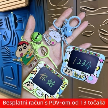 Ključni privjesak s mini elektroničkom pločom za crtanje grafita, kompaktna ploča za torbe i automobile, ženski dodatak