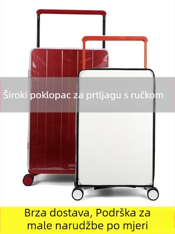 Zaštitni omot za kofer za putovanja, prašinu otporan, vodootporan, otporan na ogrebotine i habanje, PVC, kapacitet 20–35L, Rich rat, za rekreacijska putovanja