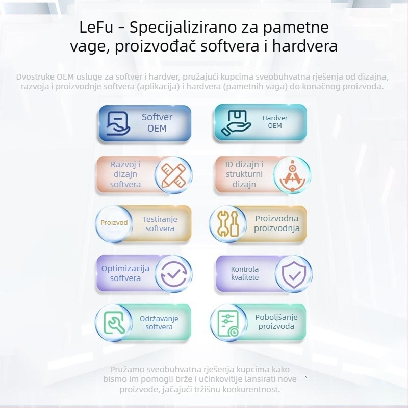 Pametna vaga za tjelesnu masnoću s 8 elektroda, kućna elektronička vaga za mjerenje težine i masnoće, Bluetooth punjenje