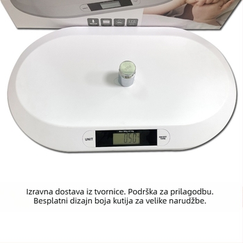 Bebi elektronička vaga, kapacitet 20 kg, baterijsko napajanje, integrirana kućna vaga