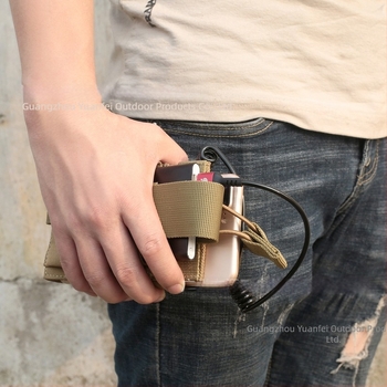 EDC višenamjenska taktička torba za telefon s MOLLE, džep za power bank, unisex, vanjski kamuflažni dizajn