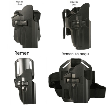 Skitters Najlonski holster za Sig Sauer P226 - taktički, unisex, za aktivnosti na otvorenom