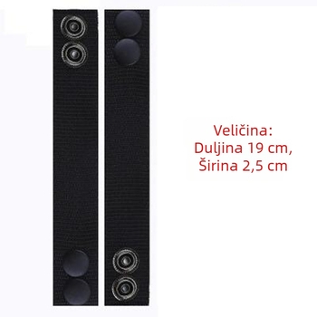 Taktijski privjesak za pojas s snap kopčom i fiksnim zatvaračem, vanjski prsten pojasa 5 cm ili 5,5 cm